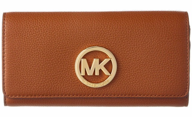 michael kors brown leather wallet