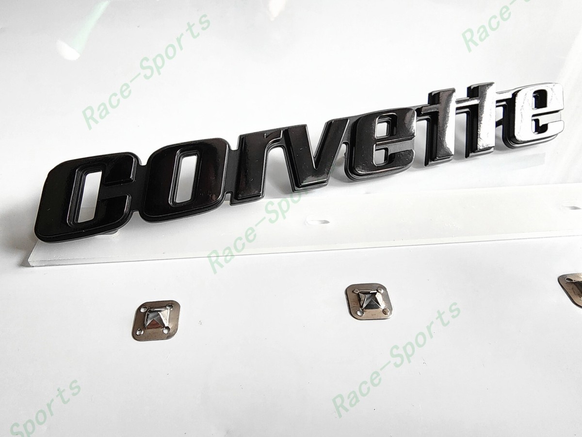 Emblema Trasero De Parachoques Para Corvette C3 (1976 Tardío - 1979) - Insignia Metálica Original GM