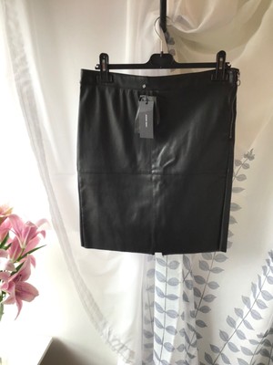 Vero Moda Faux Leather Skirt, Size: L, BNWT, Black