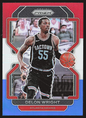 2021-22 Panini Prizm #57 Delon Wright Red White and Blue