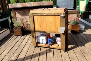 cedar ice chest