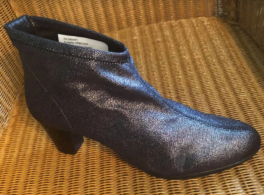 NEU: ELEGANTE CITY STIEFELETTEN EDLER GLITZER-EFFEKT EUR 40 B.C. bronze *095681 - Bild 2 von 4