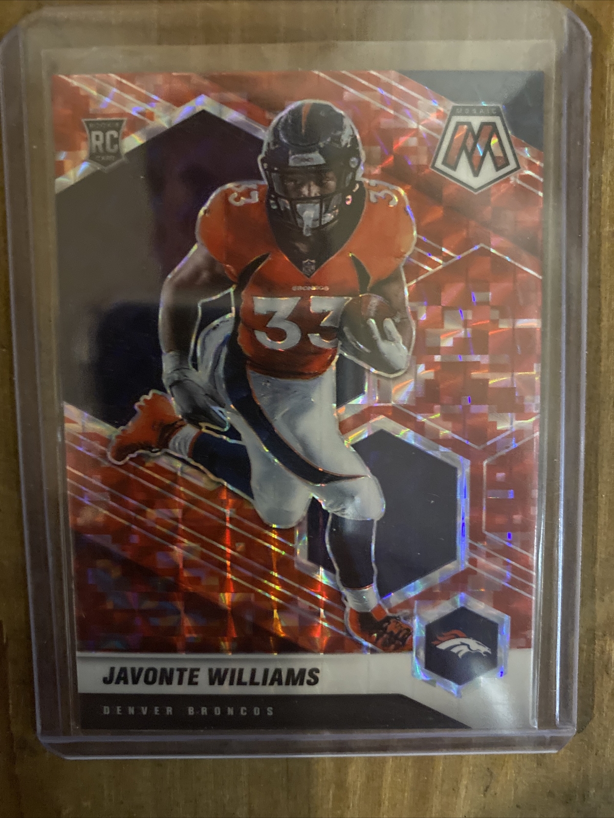 2021 Mosaic #315 JAVONTE WILLIAMS RC / Camo Red