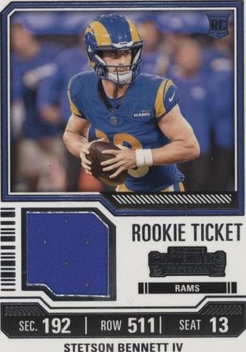 2023 Panini Contenders Rookie Stallions Red Stetson Bennett IV RC