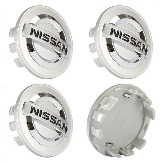 Set of 4 Silver Nissan Wheel Center Cap 54mm for Altima Maxima Murano Versa Leaf - Image 4 of 4