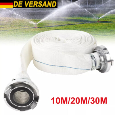 2''C-SCHLAUCH 10M 20M 30M BAUSCHLAUCH FLACHSCHLAUCH FEUERWEHRSCHLAUCH FÜR C-STORZ