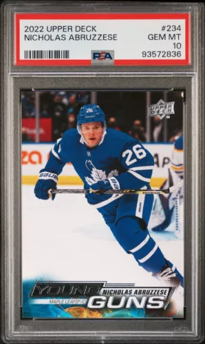 PSA 10 2022-23 Upper Deck Series 1 Young Guns Nicholas Abruzzese RC #234