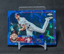 Sam Hentges 2023 Topps Chrome Sapphire Update Card #USCS327 Cleveland Guardians