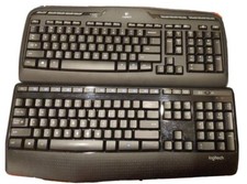 Logitech K330 and K345 Wireless Keyboards untested as is lot of 2.