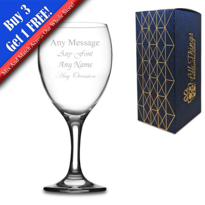 Personalisiertes Weinglas mit Gravur Hochzeit Brautjungfer Geburtstag Geschenk Getränk
