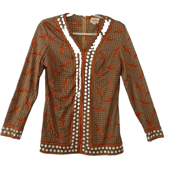 Hippy Marrom Vintage Blusas para mulheres