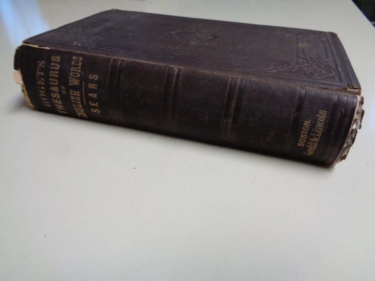 Original Cloth Thesaurus Of English Words So Classified And