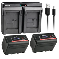 Kastar F780 Battery Dual Charger for Sony NP-F770 CN-126 CN-160 LED Video Light