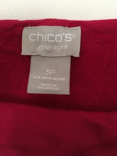 Suéter Chico's Zenergy 3 3P Magenta Rosa Oscuro Capucha Cuello Acogedor Top Cuello Alto - Imagen 2 de 5
