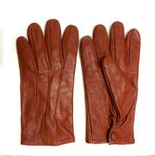 Men's Hand Made Dress Driving Cycling Genuine Lambskin Leather Unlined Gloves