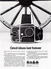 1980 Hasselblad: Great Ideas Last Forever Vintage Print Ad