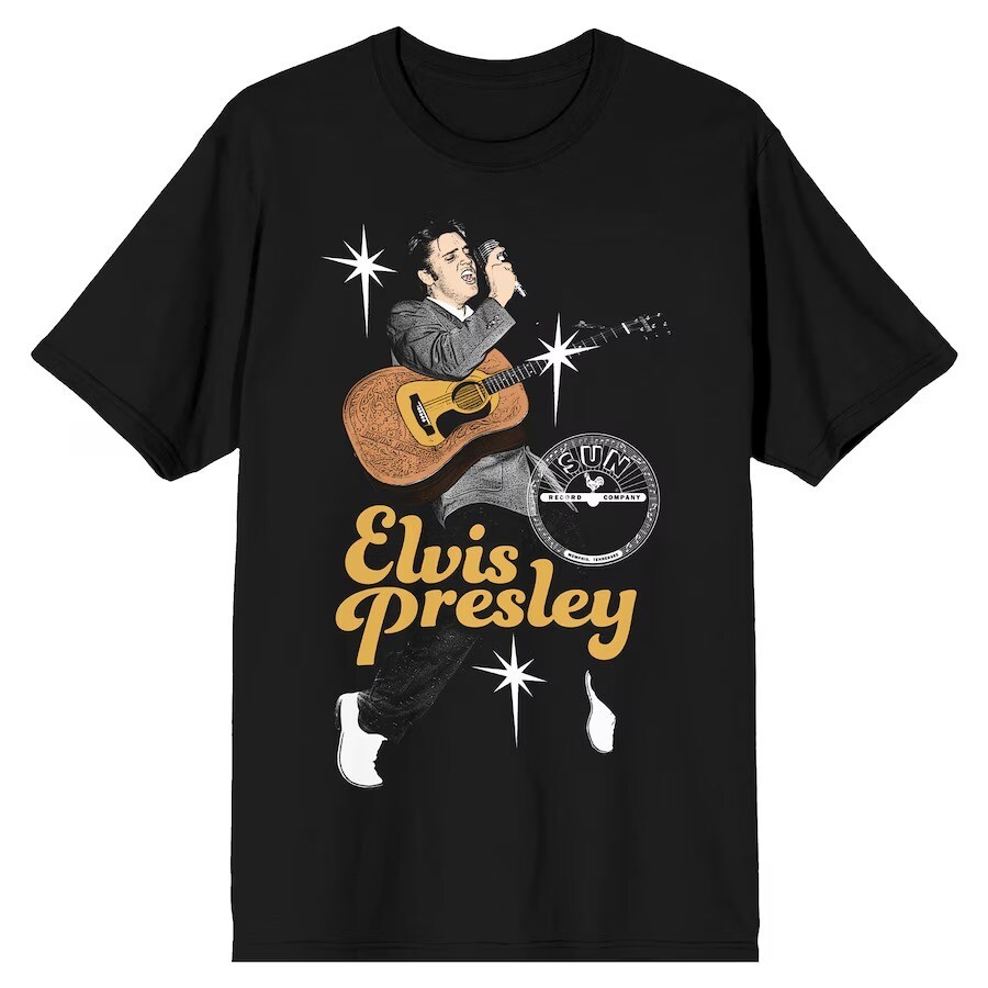 Elvis Presley Guitar Singing Vintage T-Shirt