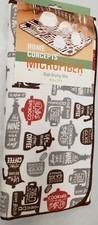 Kitchen Microfiber Dish Drying Mat 15"x20" KITCHEN ITEMS,COOKING,CAKE,brown,HC