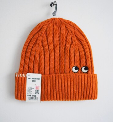 Anya Hindmarch Wool Blend Beanie Uniqlo Knitted Heattech hat Unisex USA Seller
