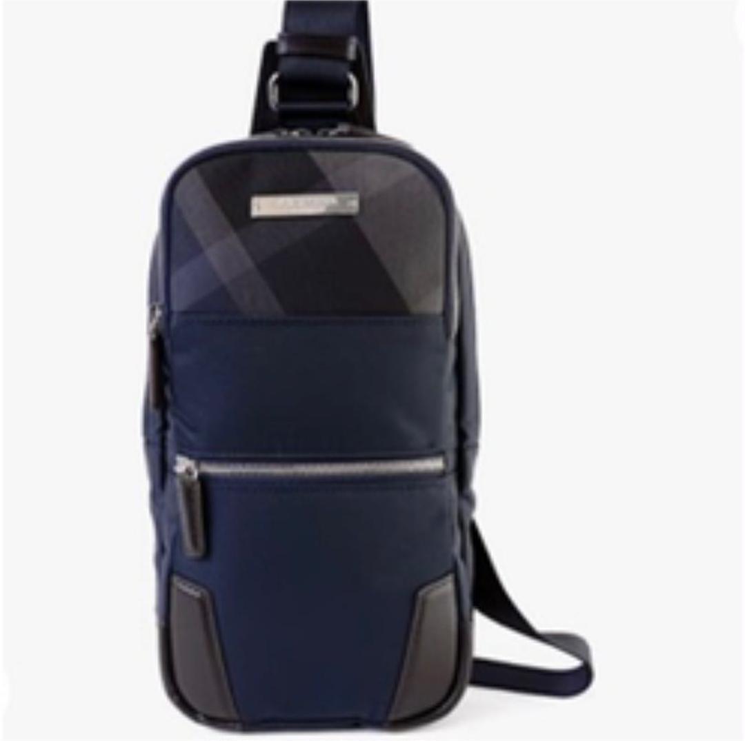 T04/030 未使用品 BURBERRY BLACK LABEL バーバリー Burberry Black Label Nylon Waist Bag Double Men's T142024970