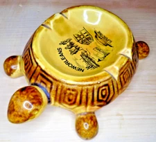 NEW ORLEANS Vintage CERAMIC TURTLE ASHTRAY MCM Collectible