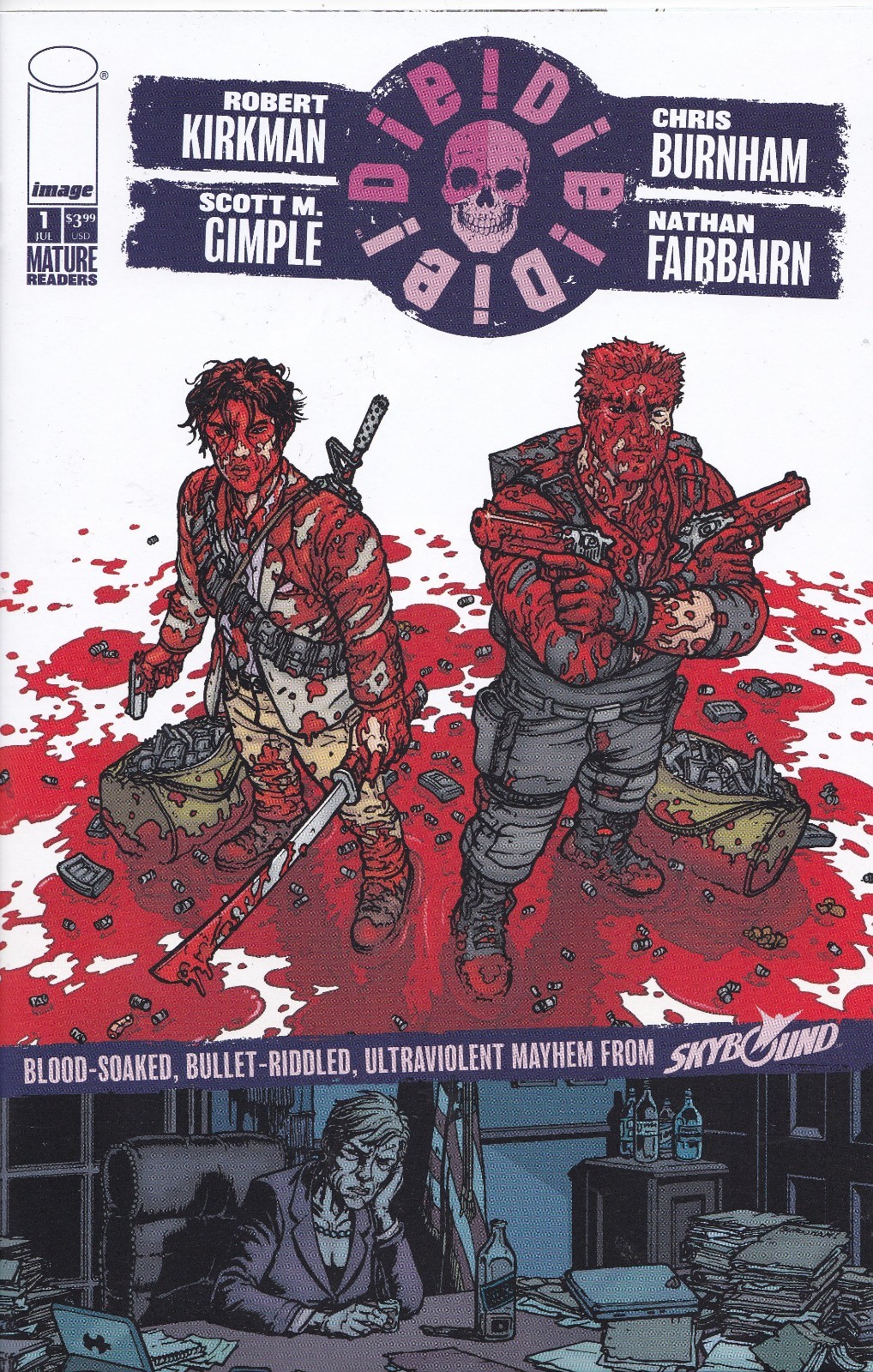 Die!Die!Die! (2018) #1 - ROBERT KIRKMAN - BLANK Variant Cover - New