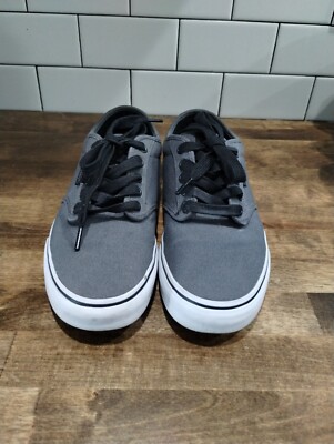 Vans Atwood Deluxe Ortholite Canvas Dark Gray Black Men’s Size Skate Shoes