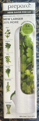 Prepara Herb Savor Pod 2.0 Herb storage lasts 3X longer BPA free *Factory Sealed