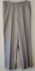 Alfred Dunner Comfort Straight Gray Pants Side Slit Pockets Flat Front Sz16 — photo 2