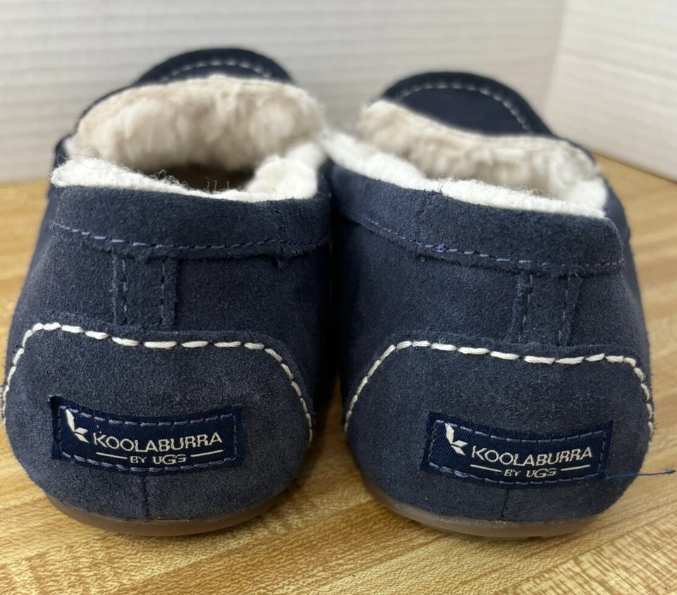 Zapatillas cómodas para mujer Koolaburra by Ugg talla 10 forro sherpa azul marino Foto 4 de 4
