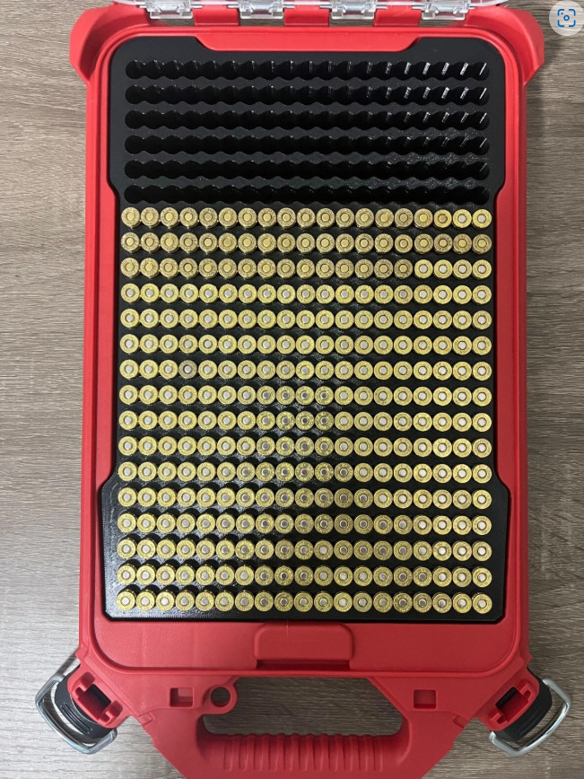 Ammo Organizer Insert for Milwaukee Packout – Storage for 9mm Ammo