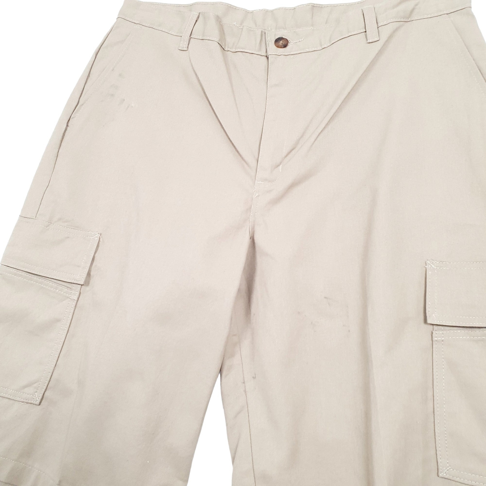 DICKIES Relaxed Beige Cargo Workwear Shorts Mens W38 image 4