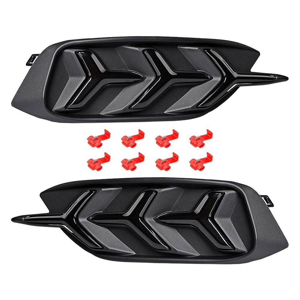 2X Luz de giro reflectora de parachoques trasero LED para Honda Civic 2016-2021 Foto 2 de 4