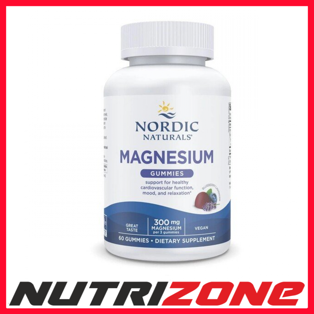 Nordic Naturals Magnesium Gummies Vegan, Blueberry Lavender - 60 gummies