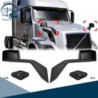 For 2004-2017 Volvo VN VNL Truck Mirror Mounting Plate Black Hood Mirrors LH&RH