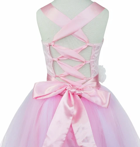 Flower Girl Dress Pageant Wedding Bridesmaid Formal Kids Party Princess Dresses - Picture 69 of 83