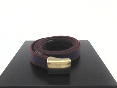 J. Crew fabric belts (pair).  Sz m/l Lot of 3 JCREW Belts Striped Fabric/Leather Trim Pink Blue  main image 3