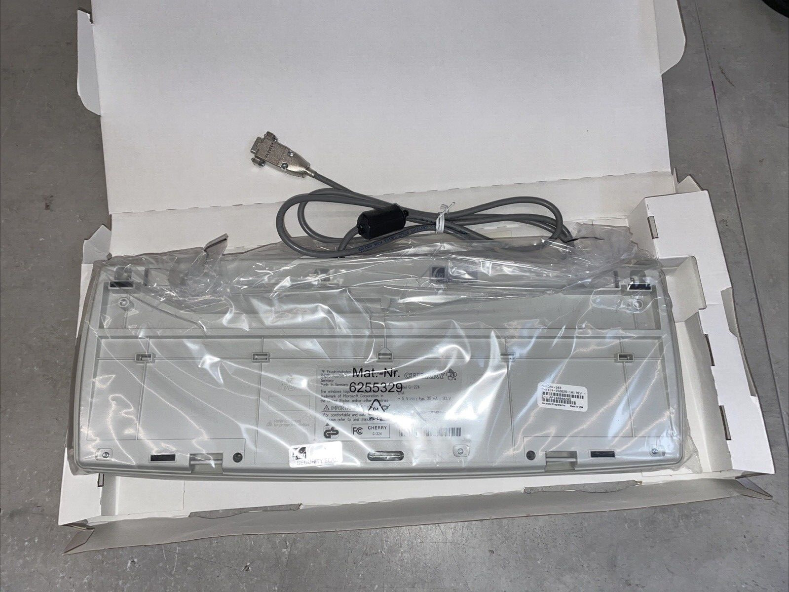 New - Cherry CyMotion Expert Corded Serial (RS-232) Keyboard | G86-22000EUAEAB