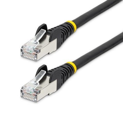 StarTech Ethernet Kabel CAT 6a - 3m - Schwarz - LAN Netzwerkkabel Low Smoke Zero