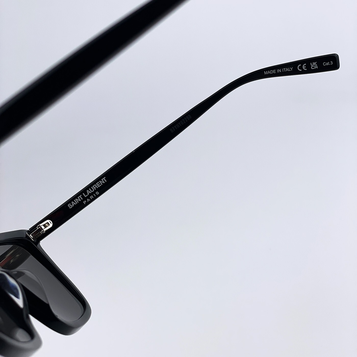 Occhiali da sole donna Saint Laurent neri quadrati SL500 001 NUOVI