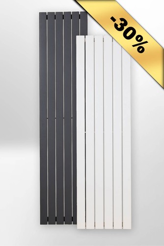 Flach-Heizkörper Mittelanschluss Paneelheizkörper Wandheizkörper Weiß/Antrazit.