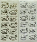 HAPPY BIRTHDAY Embossed on Clear PEEL OFF STICKERS Labels Banners Cardmaking