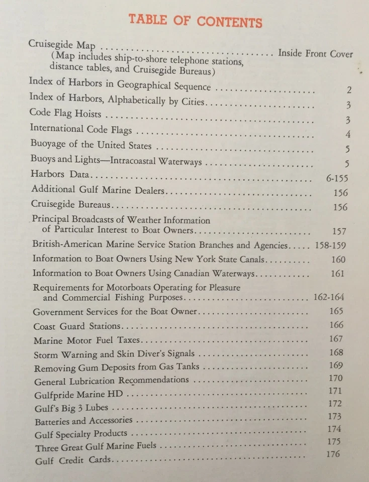DE COLECCIÓN NÁUTICO 1960 "PUERTOS EN LAGOS Y RÍOS INTERIORES" GOLFO CRUCERO Foto 4 de 4