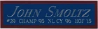 JOHN SMOLTZ BRAVES NAMEPLATE AUTOGRAPHED SIGNED BASEBALL-BAT-JERSEY-PHOTO-RUBBER