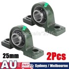 2PCS 25mm Pillow Block Bearing Self Aligning Bottom Foot Mount Housing NEW OZ