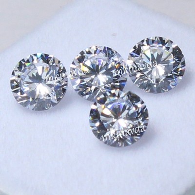 Natural Certified D Color VVS1 Brilliant Cut Diamond 3.50 MM Round 4 Pcs Lot