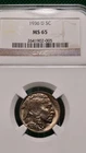 1936 D Buffalo Nickel 5c MS65 Nice Tone!