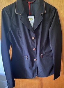 Horseware Ireland Embellished Ladies Competition Jacket Black/Rose Size Medium