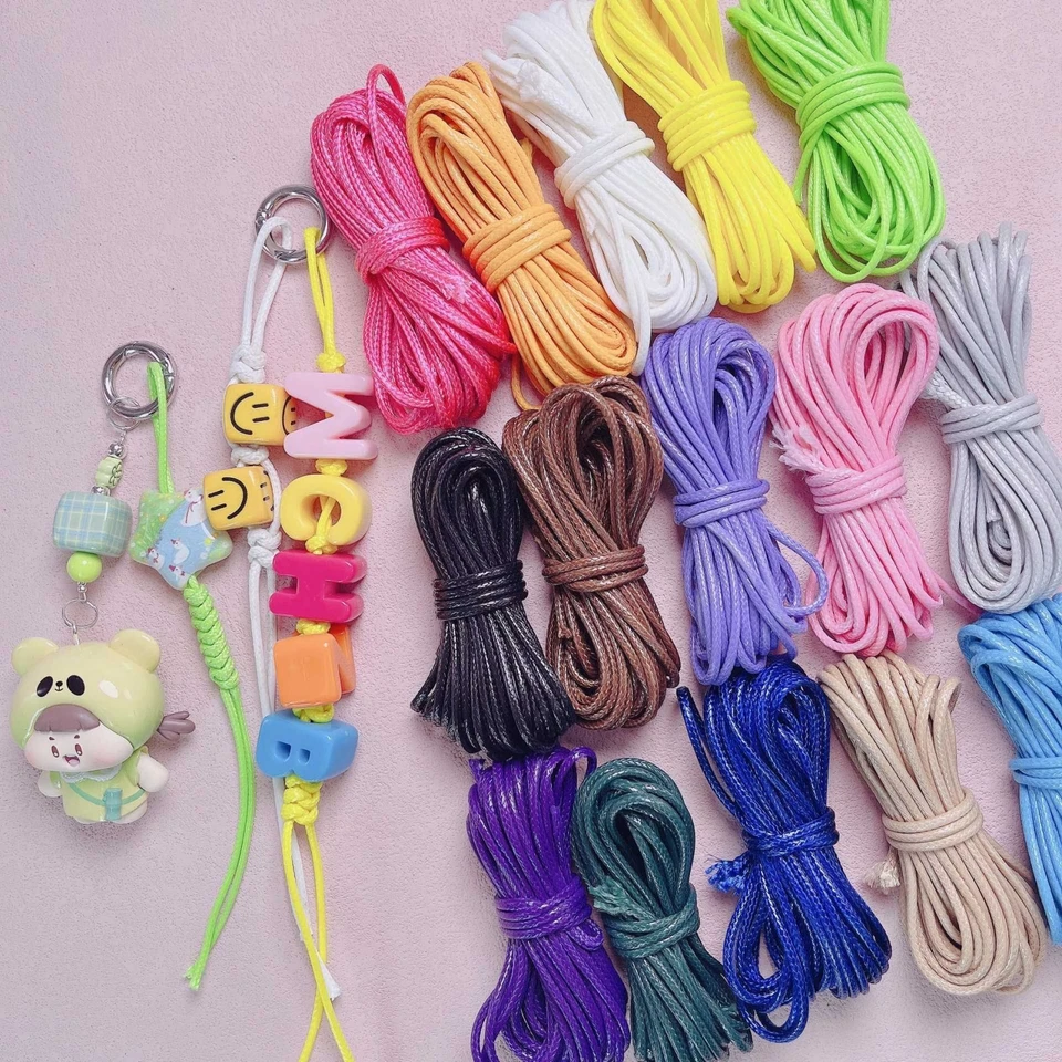 5,5/11 ярдов корейский вощеный шнур струна 3 мм макраме ожерелье нить браслет - Изображение 3 из 4