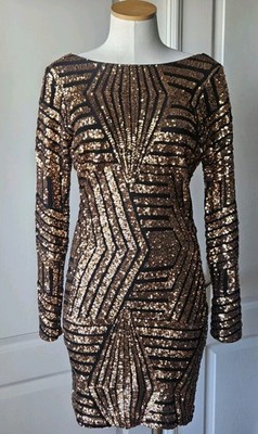 dress the population lola sequin bodycon dress Lola Sequin Dress S / Rouge Multi